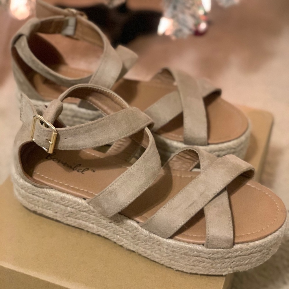 Bonnibel Tan Platform Espadrille Sandals